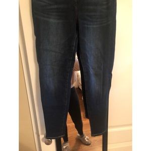 AE Dark Wash Curvy Highest Rise Jeggings